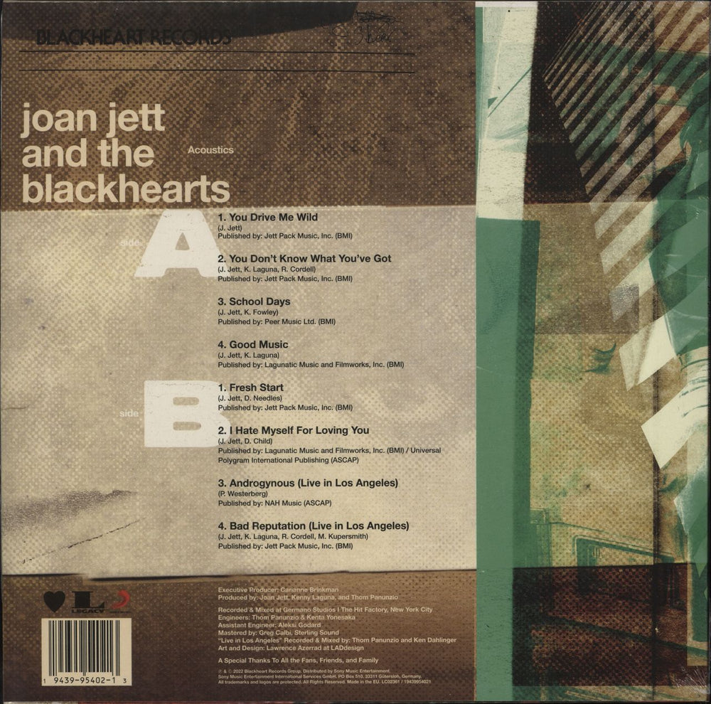 Joan Jett Acoustics - RSD 2022 - Sealed UK vinyl LP album (LP record) JETLPAC788697