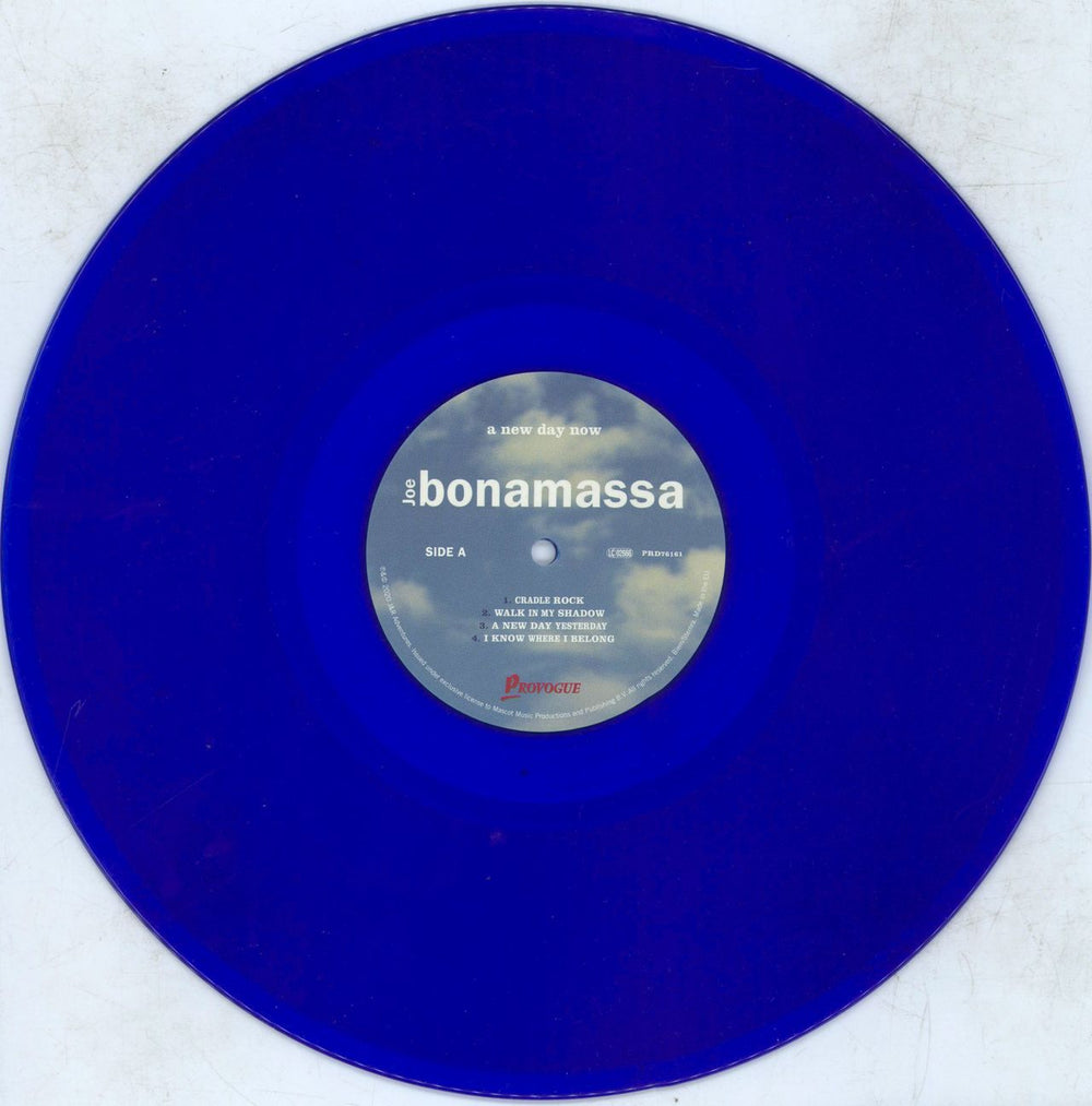 Joe Bonamassa A New Day Now: 20th Anniversary Edition - Blue Vinyl UK 2-LP vinyl record set (Double LP Album) JT52LAN809879