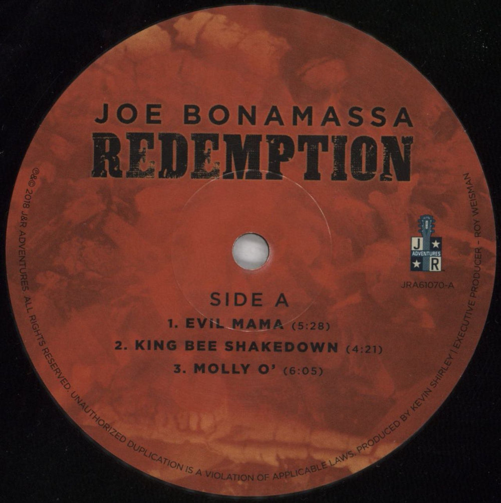 Joe Bonamassa Redemption - 180gm US 2-LP vinyl record set (Double LP Album) JT52LRE818931