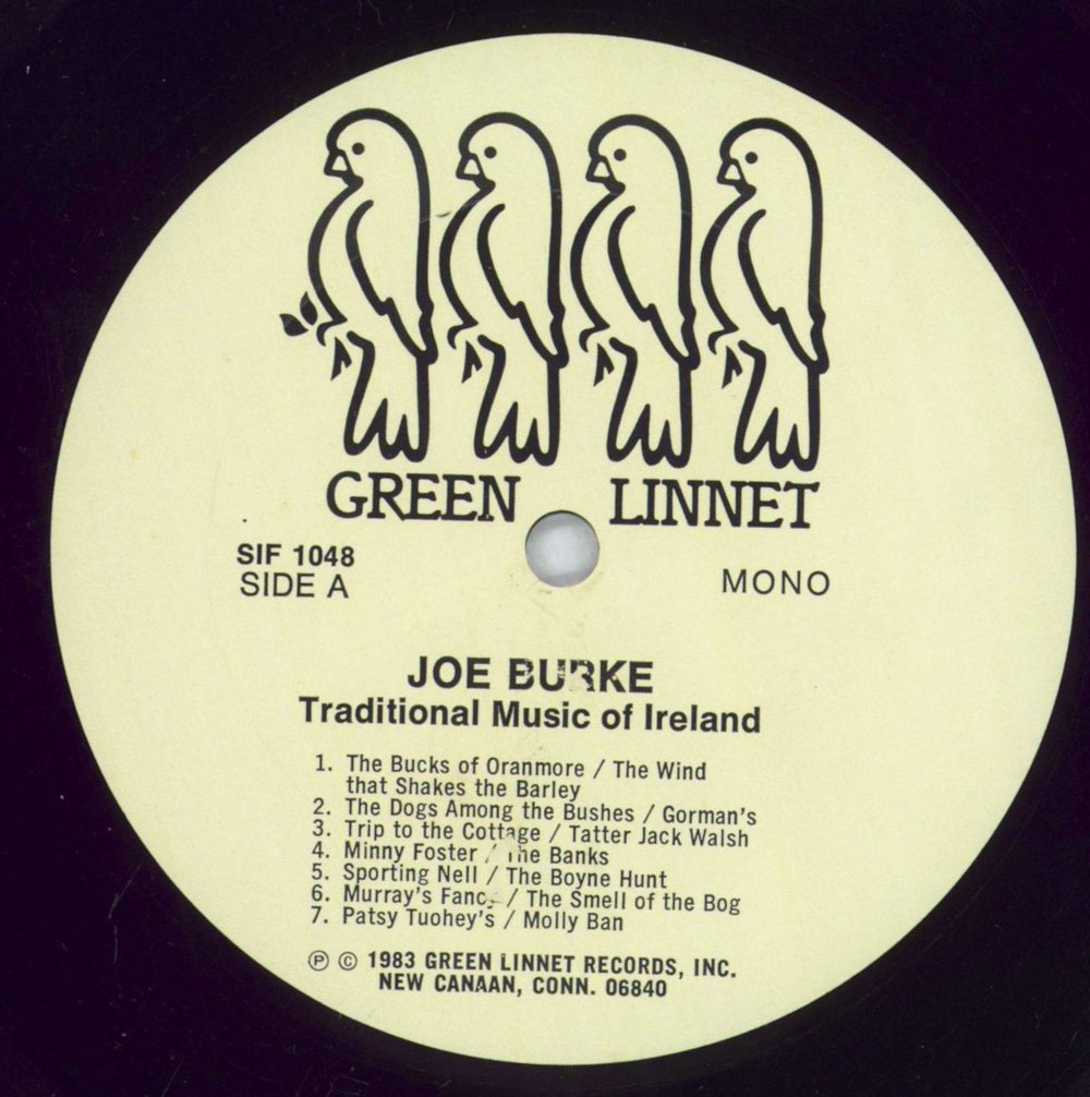 Joe Burke Traditional Music Of Ireland - Shrink US vinyl LP album (LP record) 6ONLPTR826984