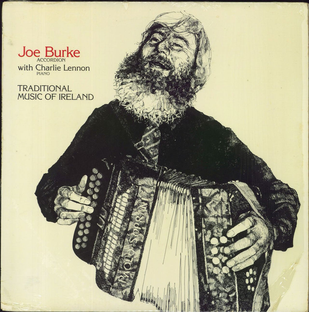 Joe Burke Traditional Music Of Ireland - Shrink US vinyl LP album (LP record) SIF1048