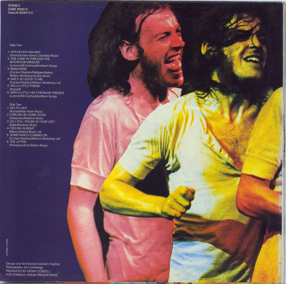 Joe Cocker Cocker Happy Belgian vinyl LP album (LP record)