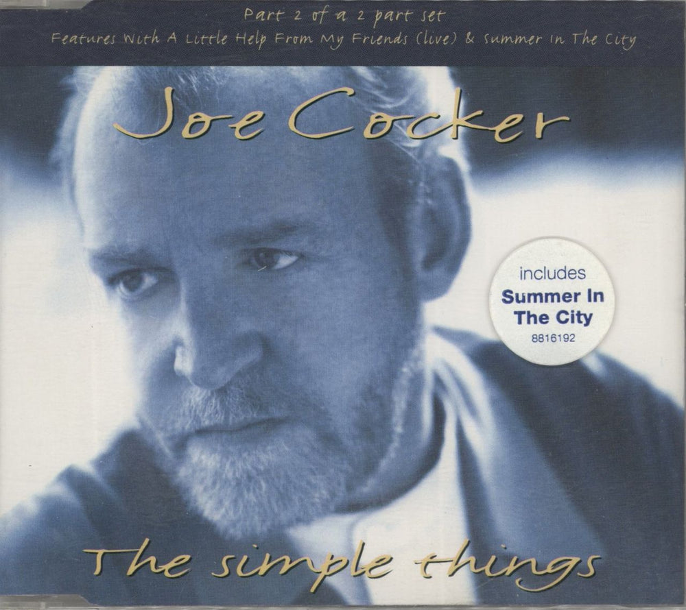 Joe Cocker The Simple Things UK CD single (CD5 / 5") CDCL722