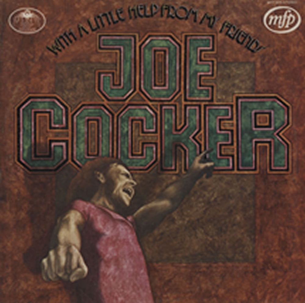 Joe Cocker With A Little Help From My Friends - Textured UK vinyl LP album (LP record) MFP5275