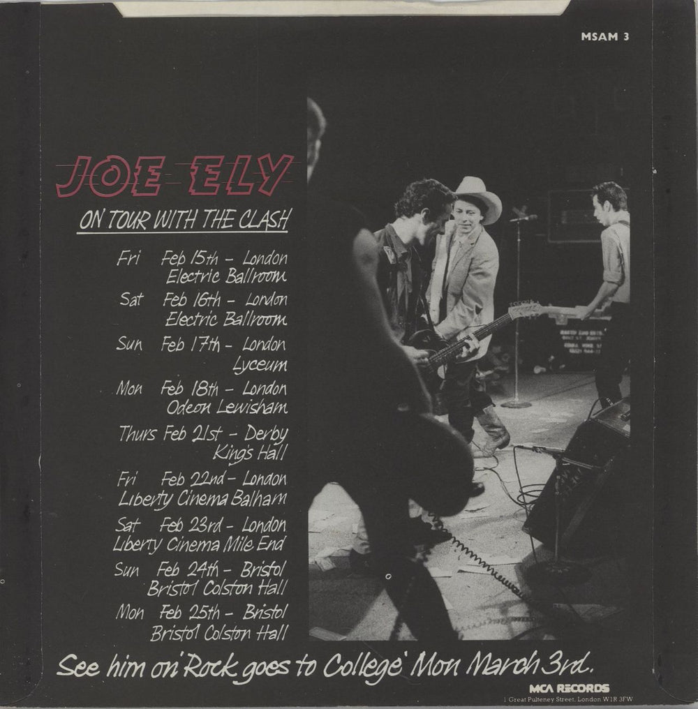 Joe Ely Fingernails UK 7" vinyl single (7 inch record / 45)