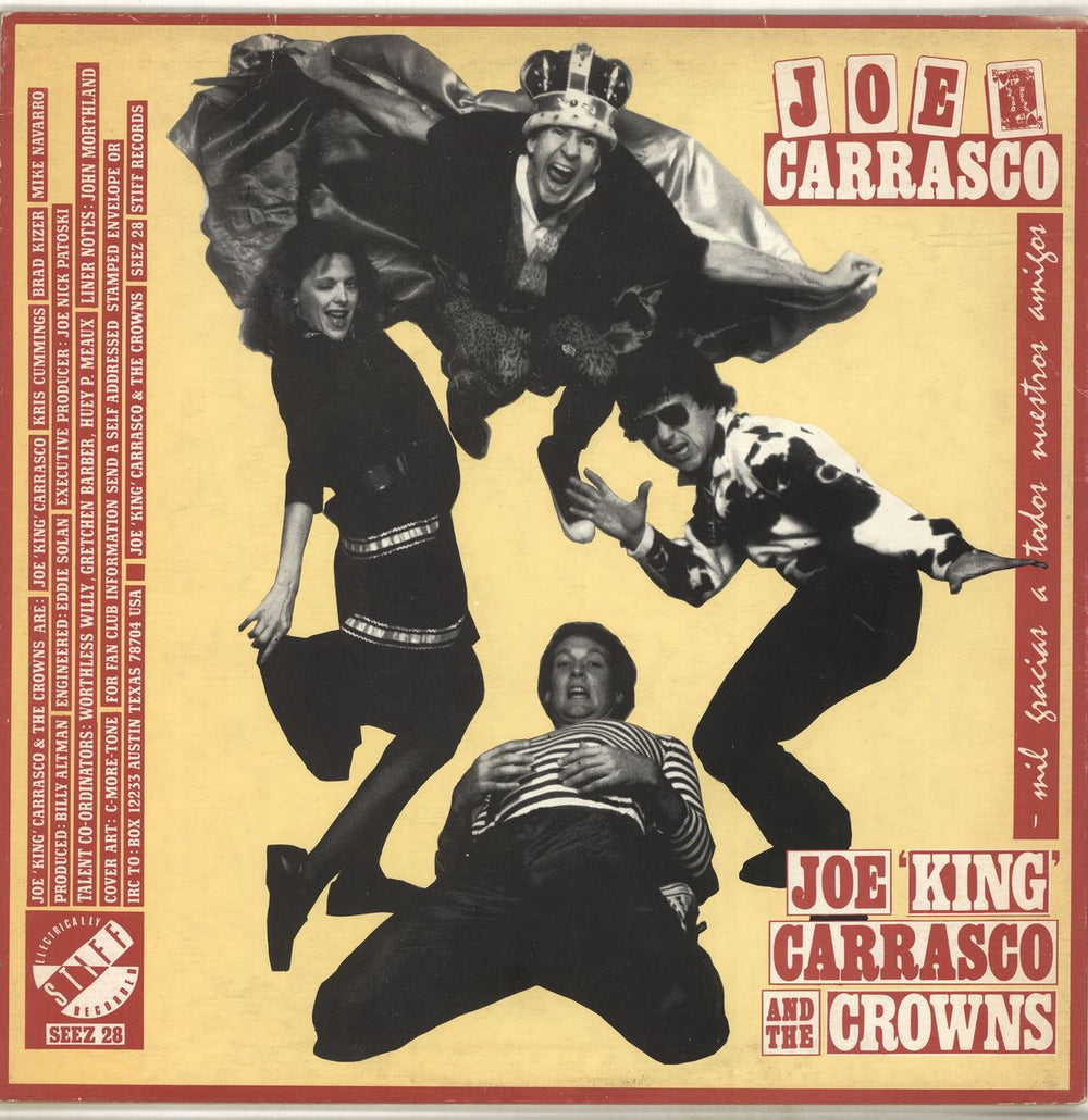 Joe King Carrasco & The Crowns Mil Gracias A Tudos Nuestros Amigos UK vinyl LP album (LP record) K8XLPMI646445