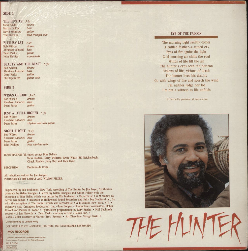 Joe Sample The Hunter - Open Shrink UK vinyl LP album (LP record)