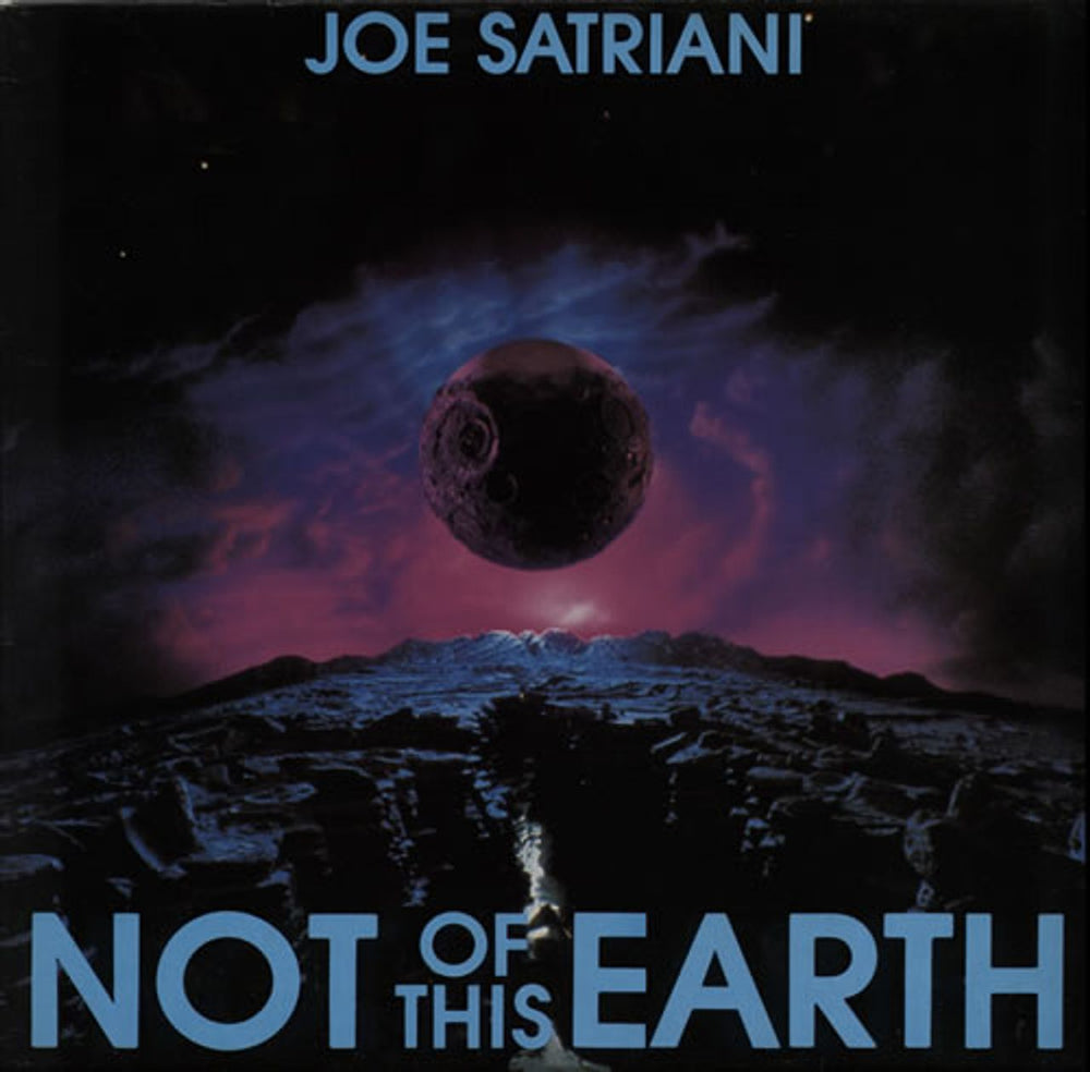 Joe Satriani Not Of This Earth - space image p/s UK vinyl LP album (LP record) GRUB7