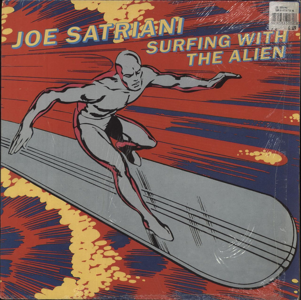 Joe Satriani Surfing With The Alien - Shrink UK vinyl LP album (LP record) GRUB8