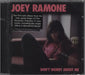 Joey Ramone Don't Worry About Me UK CD album (CDLP) SANCD108