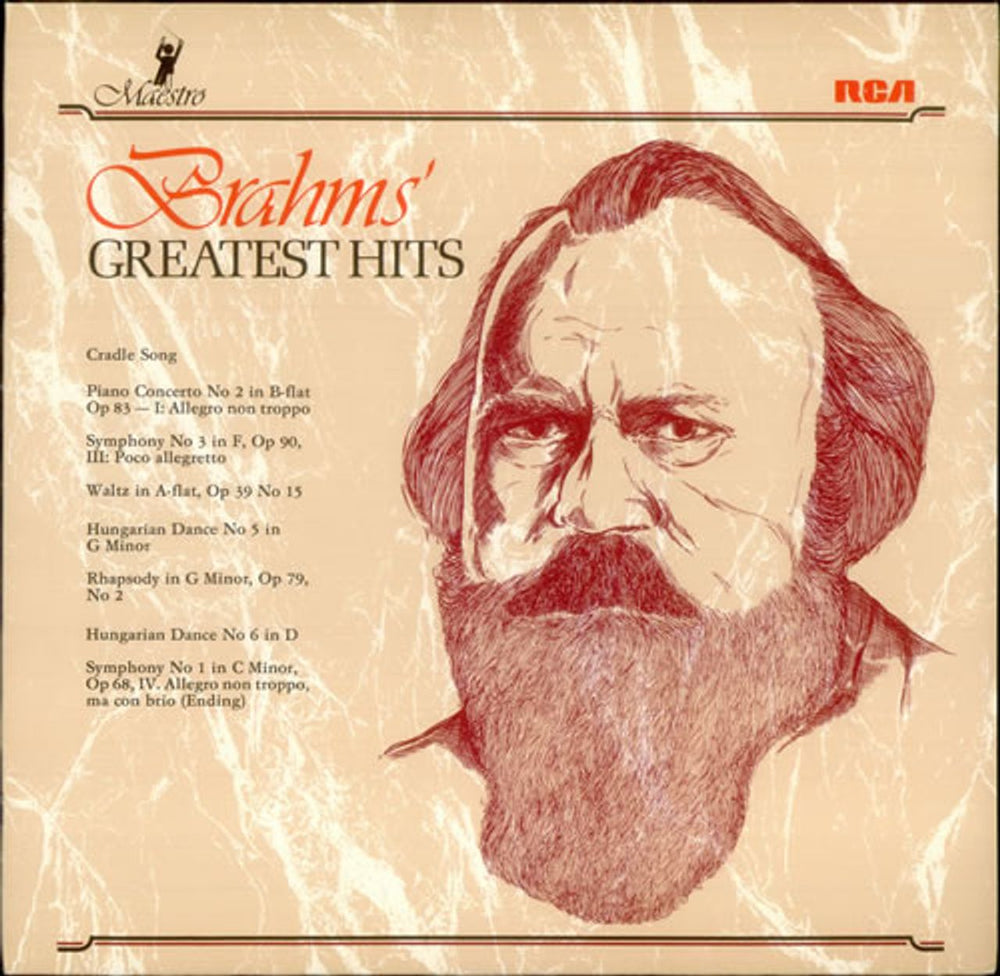 Johannes Brahms Brahms' Greatest Hits UK vinyl LP album (LP record) GL89295