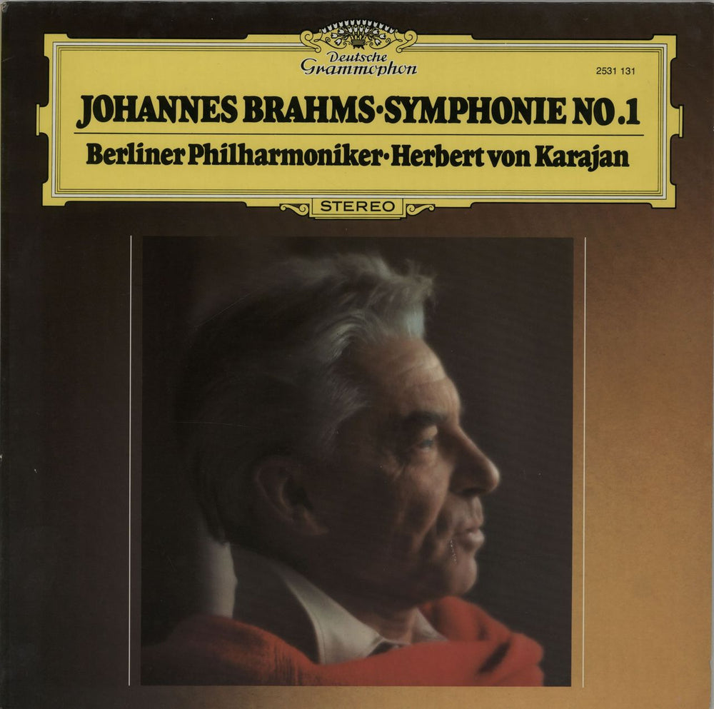 Johannes Brahms Symphonie No. 1 German vinyl LP album (LP record) 2531131