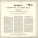 Johannes Brahms Symphony No. 3 in F Major, Op.90 / Variations On A Theme By Haydn, Op.56a UK vinyl LP album (LP record)