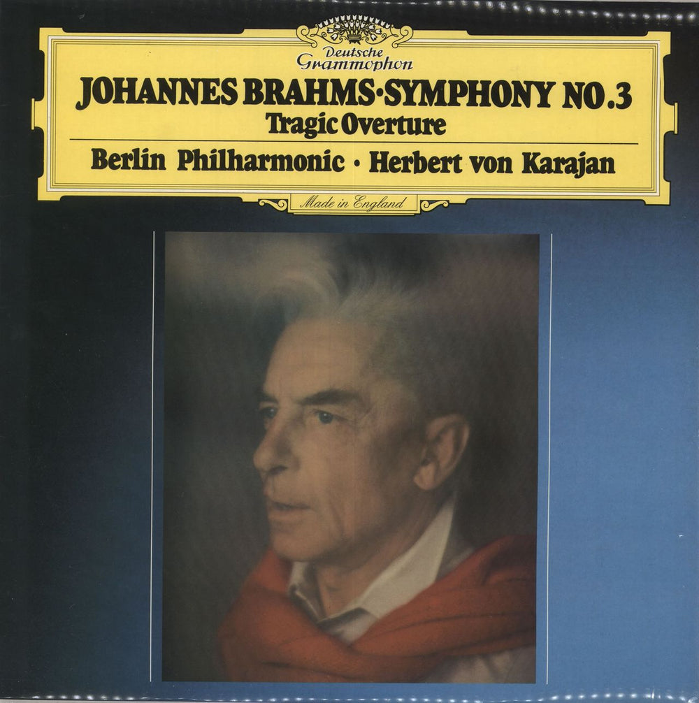 Johannes Brahms Symphony No. 3 / Tragic Overture UK vinyl LP album (LP record) 2531133