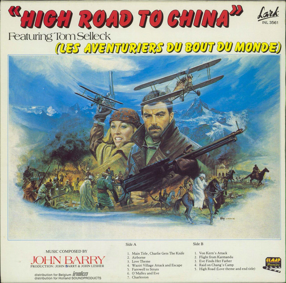 John Barry (Composer) High Road To China UK vinyl LP album (LP record)