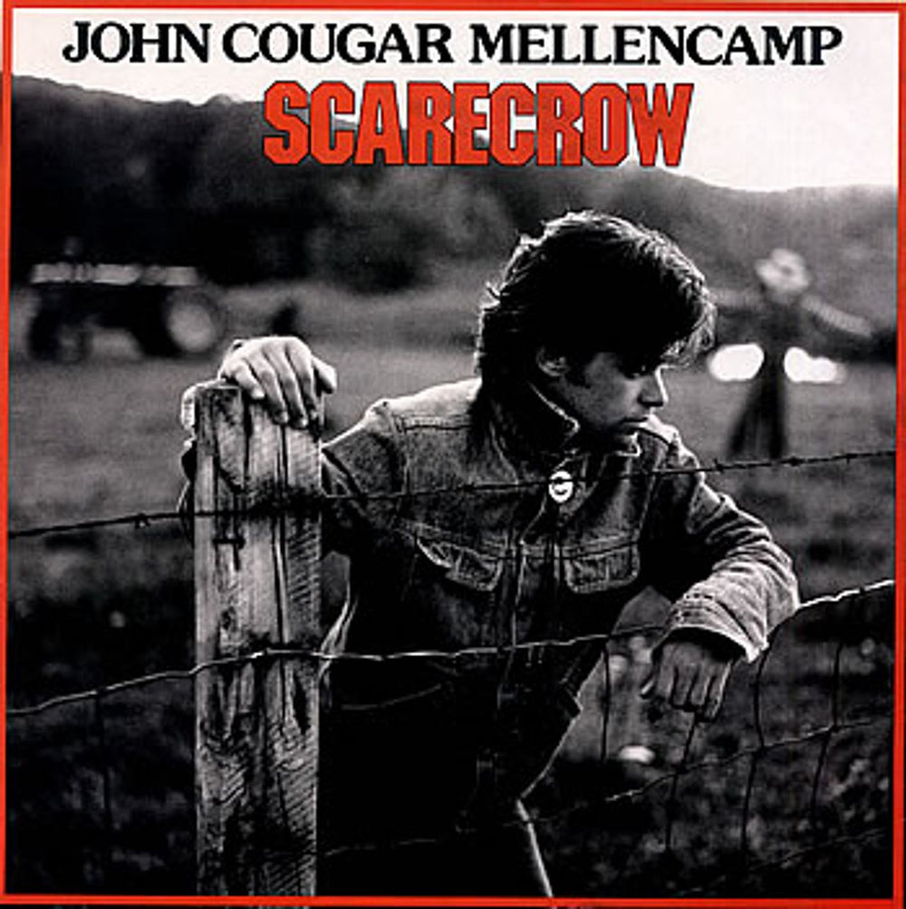 John Cougar Mellencamp Scarecrow UK vinyl LP album (LP record) RIVH2