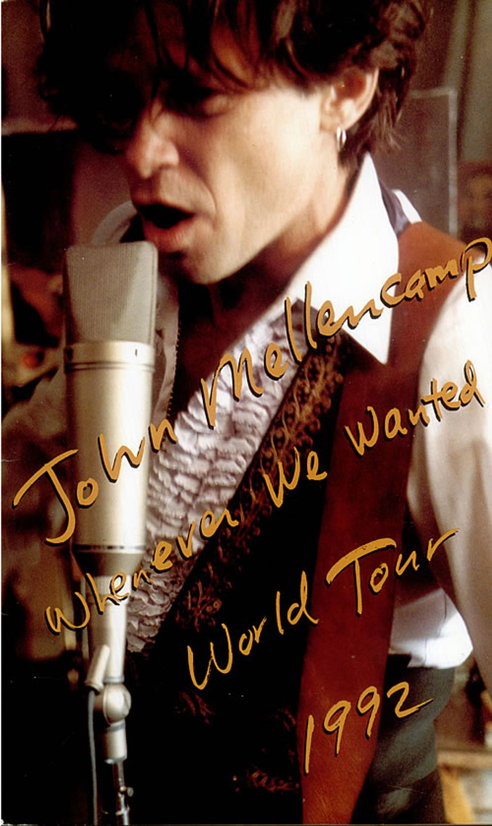 John Cougar Mellencamp Whenever We Wanted World Tour US tour programme TOUR PROGRAMME