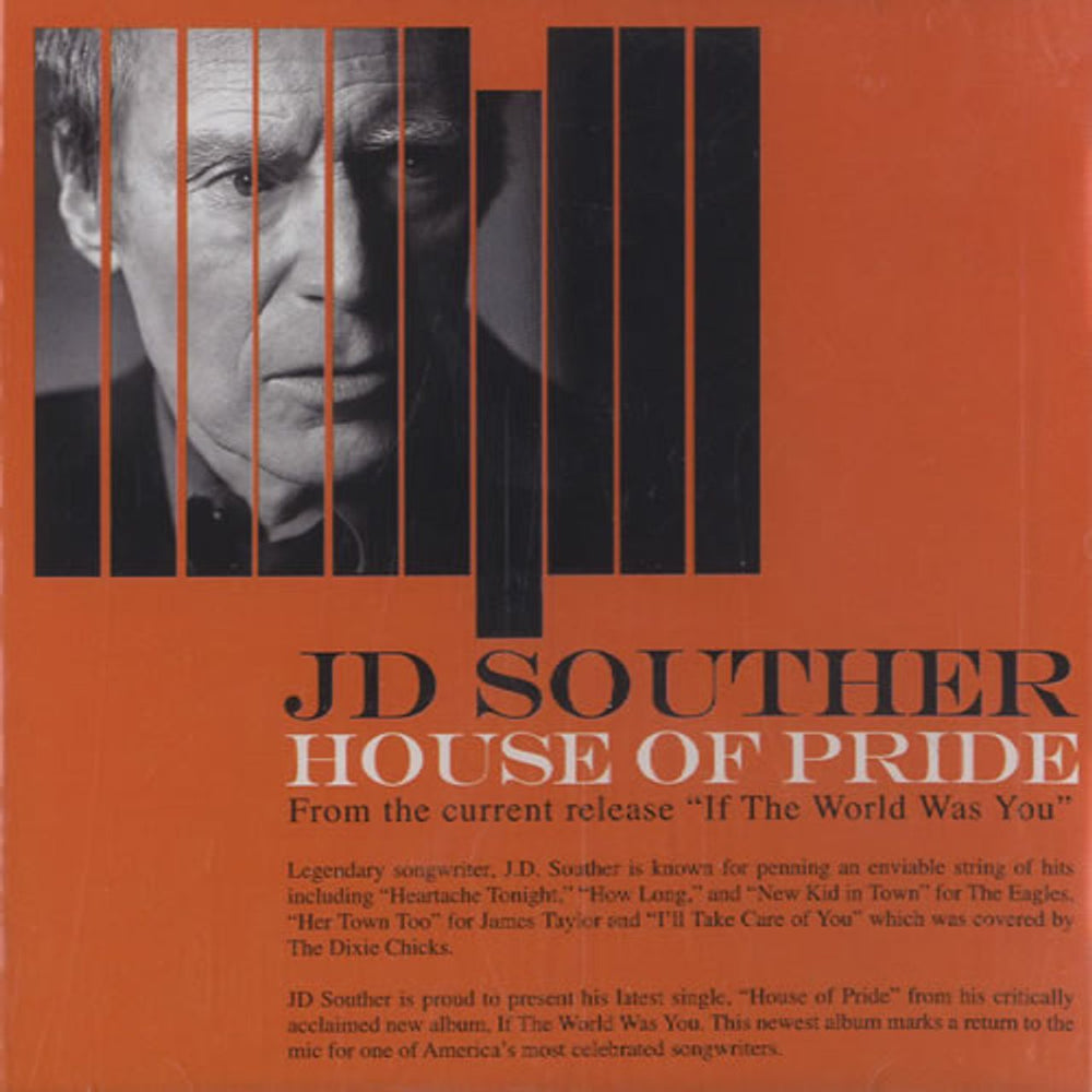 John David Souther House Of Pride US Promo CD single (CD5 / 5")