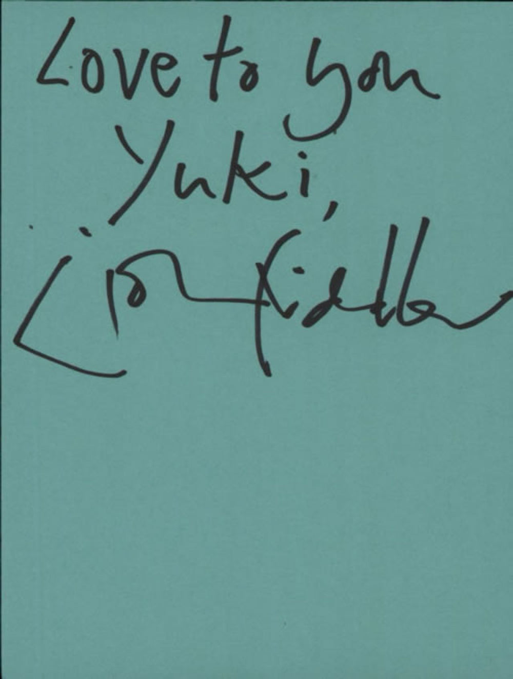 John Fiddler Page From An Autograph Book UK memorabilia AUTOGRAPH