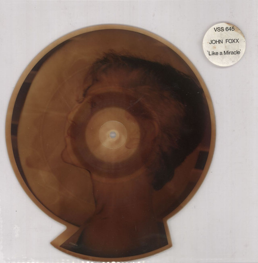 John Foxx Like A Miracle UK shaped picture disc (picture disc vinyl record) VSS645