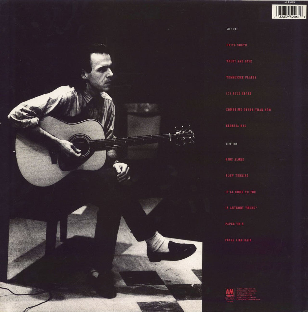 John Hiatt Slow Turning + inner UK vinyl LP album (LP record) 082839520614