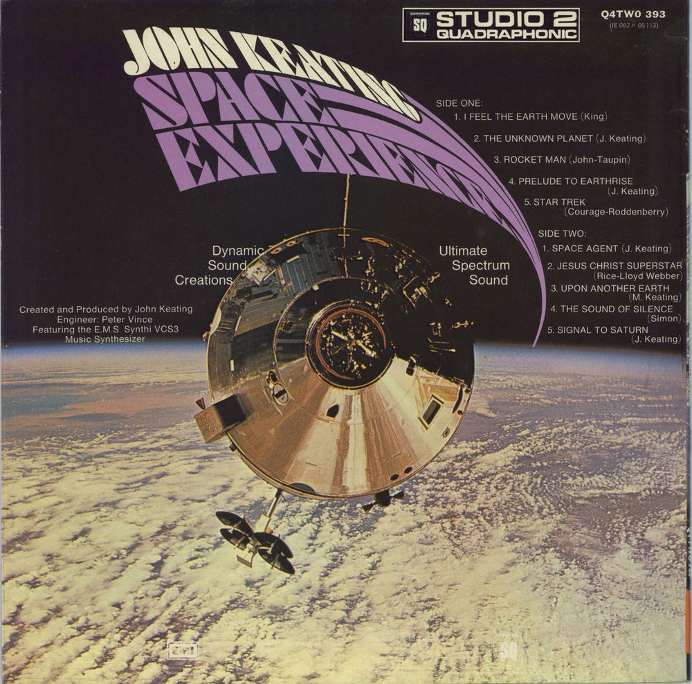 John Keating Space Experience UK vinyl LP album (LP record)