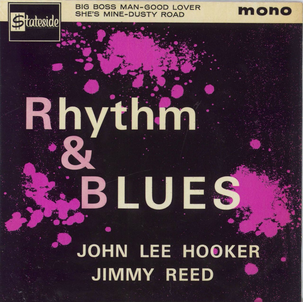 John Lee Hooker Rhythm & Blues EP UK 7" vinyl single (7 inch record / 45) SE1008