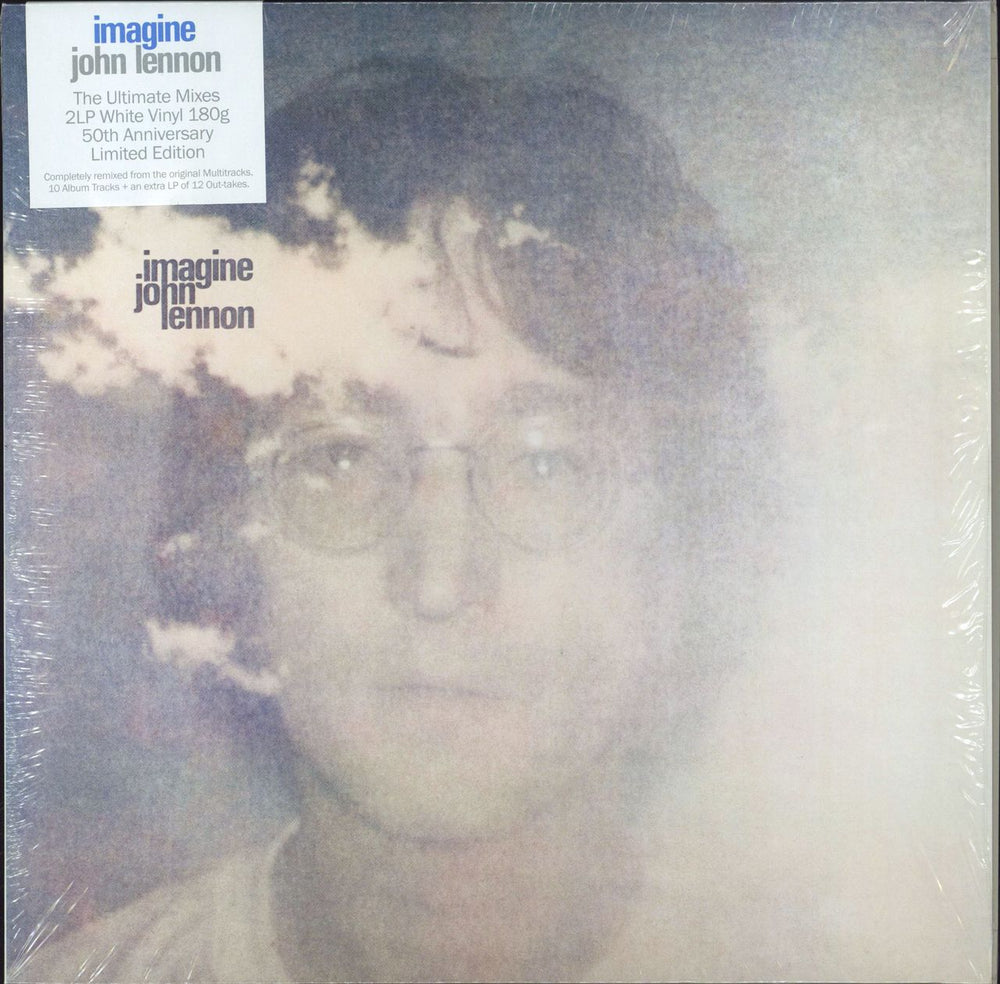 John Lennon Imagine: 50th Anniversary - 180gm White Vinyl UK 2-LP vinyl record set (Double LP Album) 0602567703327