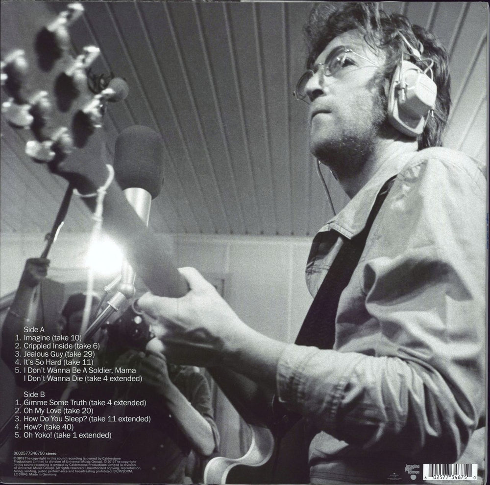 John Lennon Imagine (Raw Studio Mixes) - RSD19 - 180gm Vinyl UK vinyl LP album (LP record) 602577346750