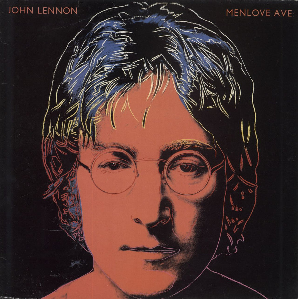 John Lennon Menlove Ave - EX UK vinyl LP album (LP record) PCS7308