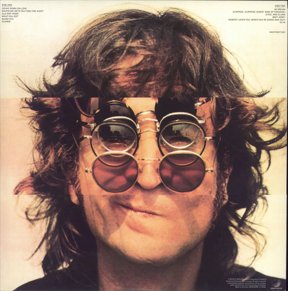 John Lennon Walls And Bridges - 180g UK vinyl LP album (LP record) 600753571002