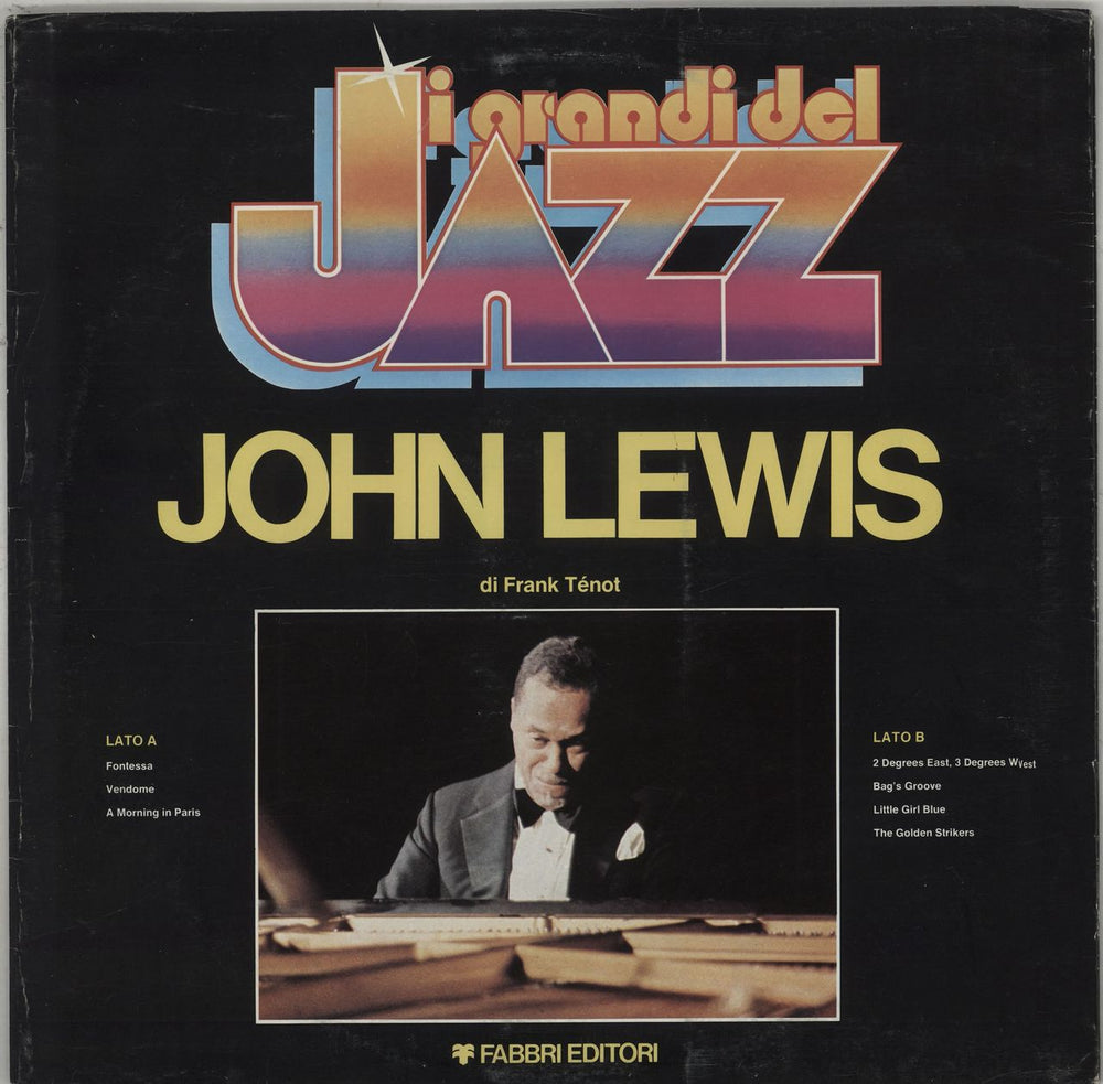 John Lewis I Grandi Del Jazz Italian vinyl LP album (LP record) GDJ62