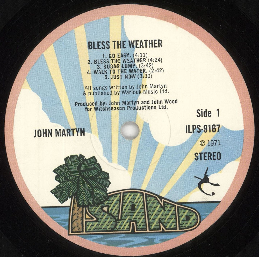 John Martyn Bless The Weather - 1st - VG UK vinyl LP album (LP record) JMYLPBL672034