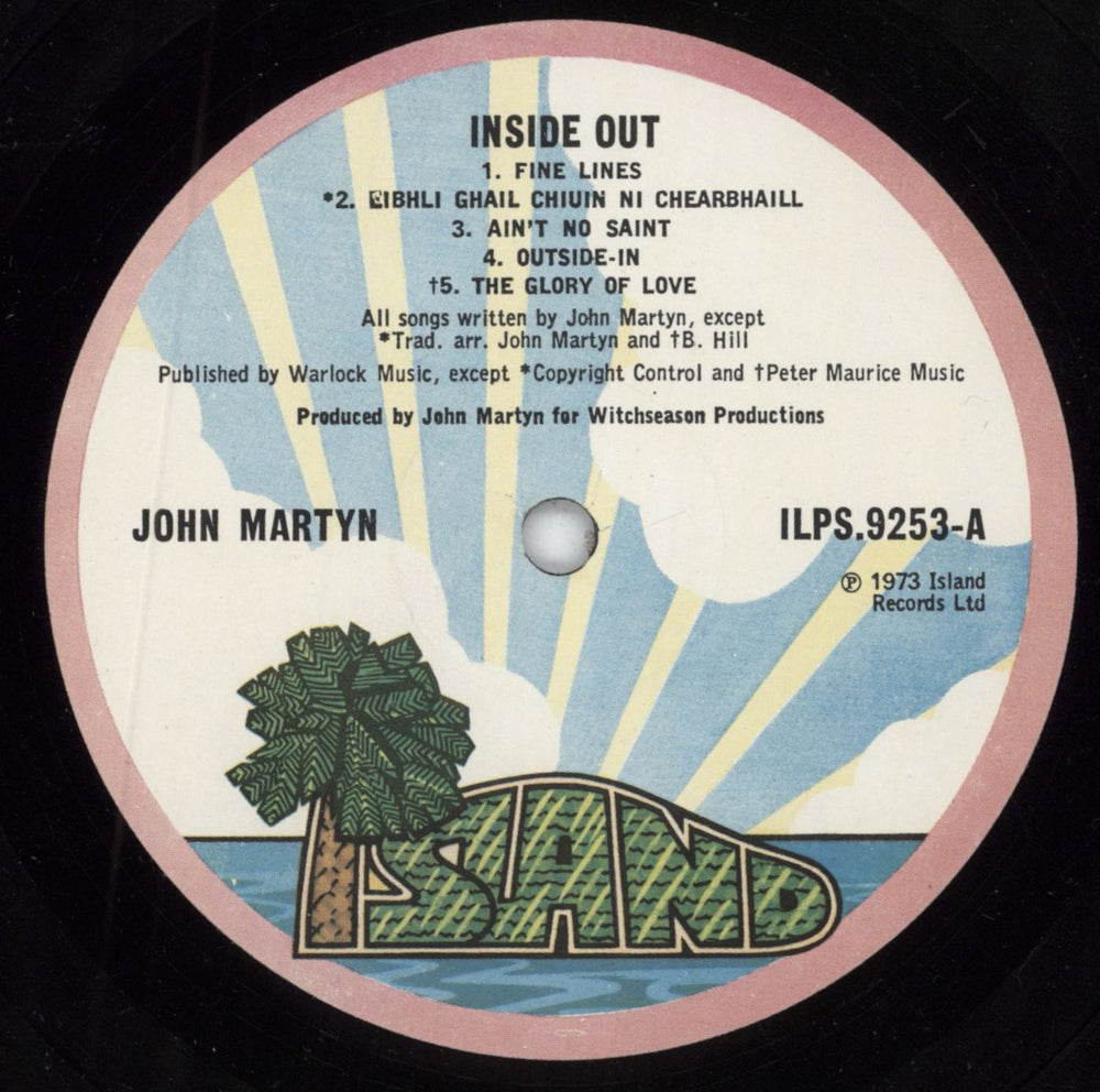 John Martyn Inside Out - 1st UK vinyl LP album (LP record) JMYLPIN795891