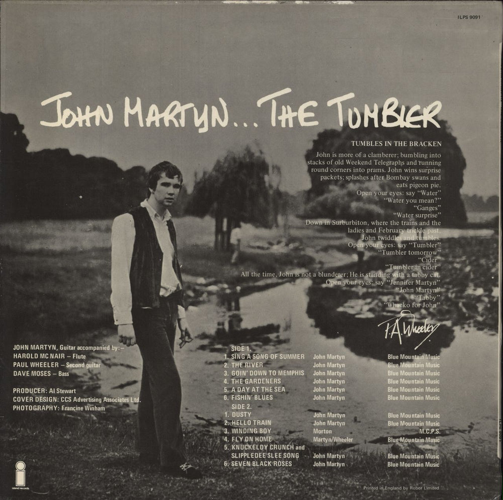 John Martyn The Tumbler - 2nd UK vinyl LP album (LP record)