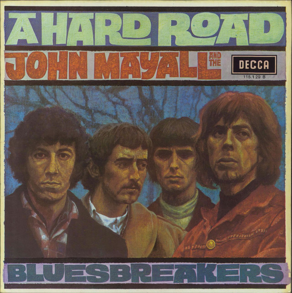 John Mayall A Hard Road French vinyl LP album (LP record) 115.129B