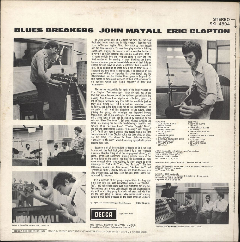 John Mayall Blues Breakers - 1st (B) UK vinyl LP album (LP record) JOMLPBL706860