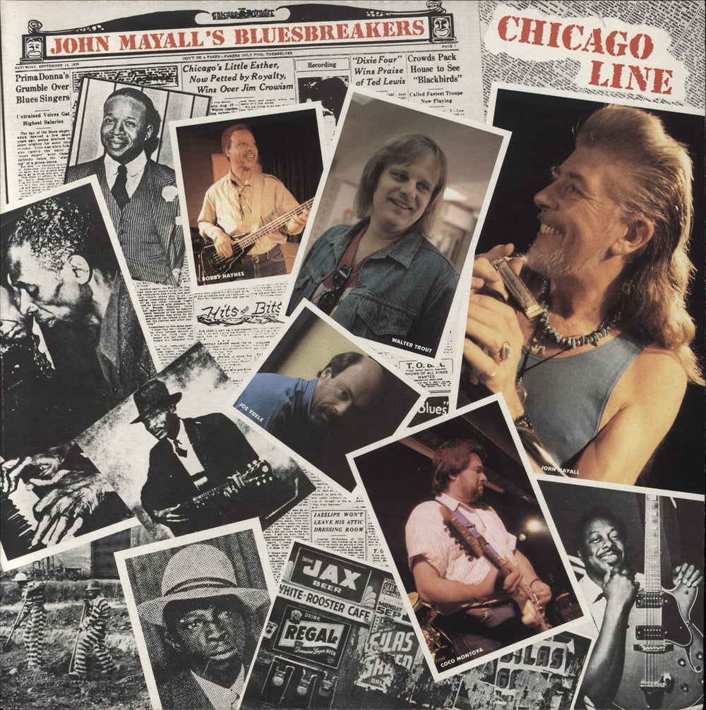 John Mayall Chicago Line Italian vinyl LP album (LP record) GLLP91022