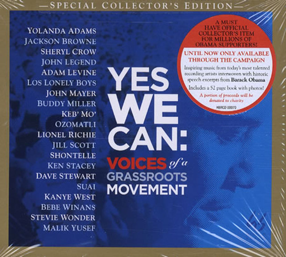 John Mayer Yes We Can: Voices Of A Grassroots Movement US CD album (CDLP) HBRCD00070