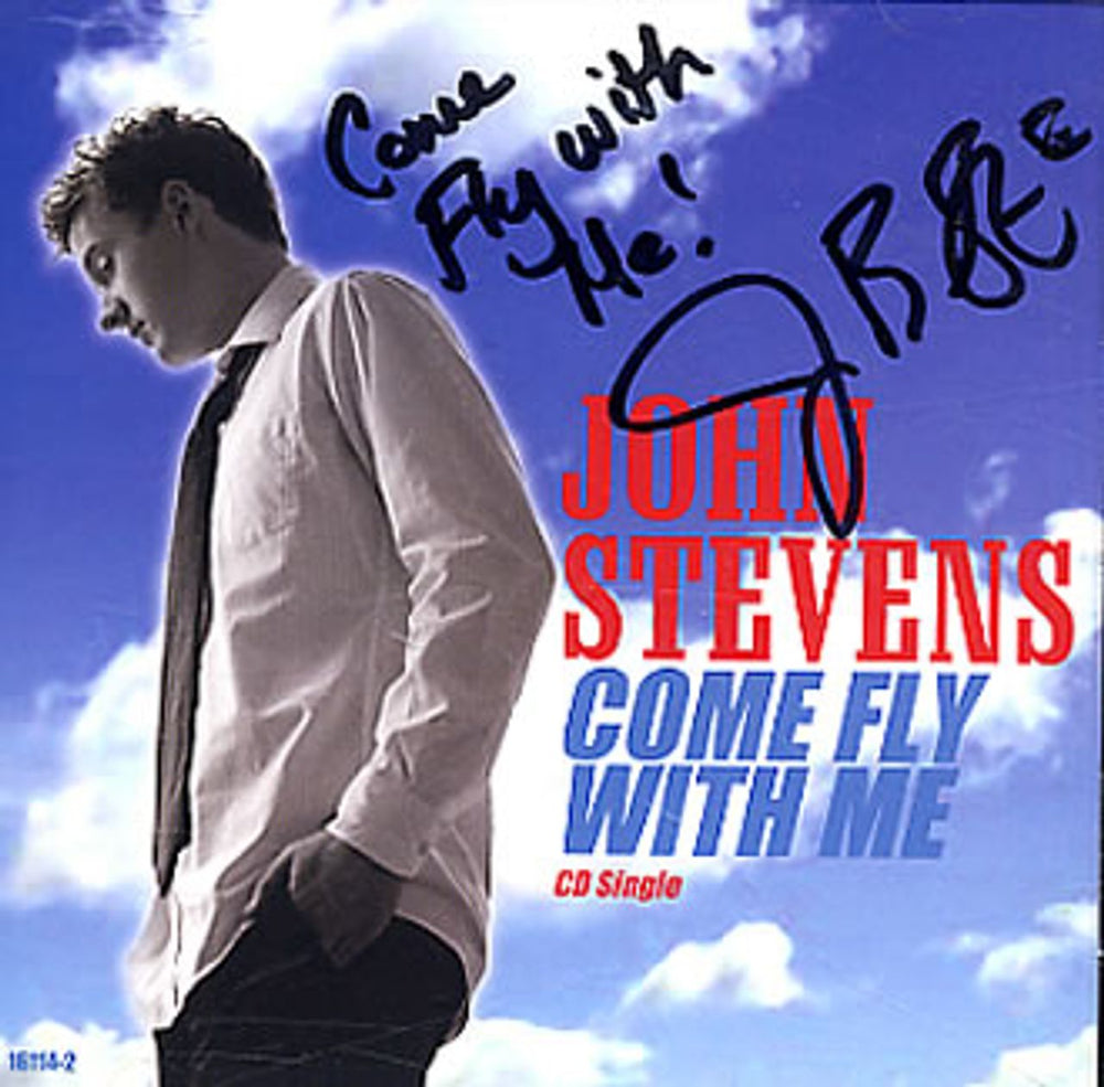 John Stevens (American Idol) Come Fly With Me - AUTOGRAPHED US CD single (CD5 / 5") 16114-2