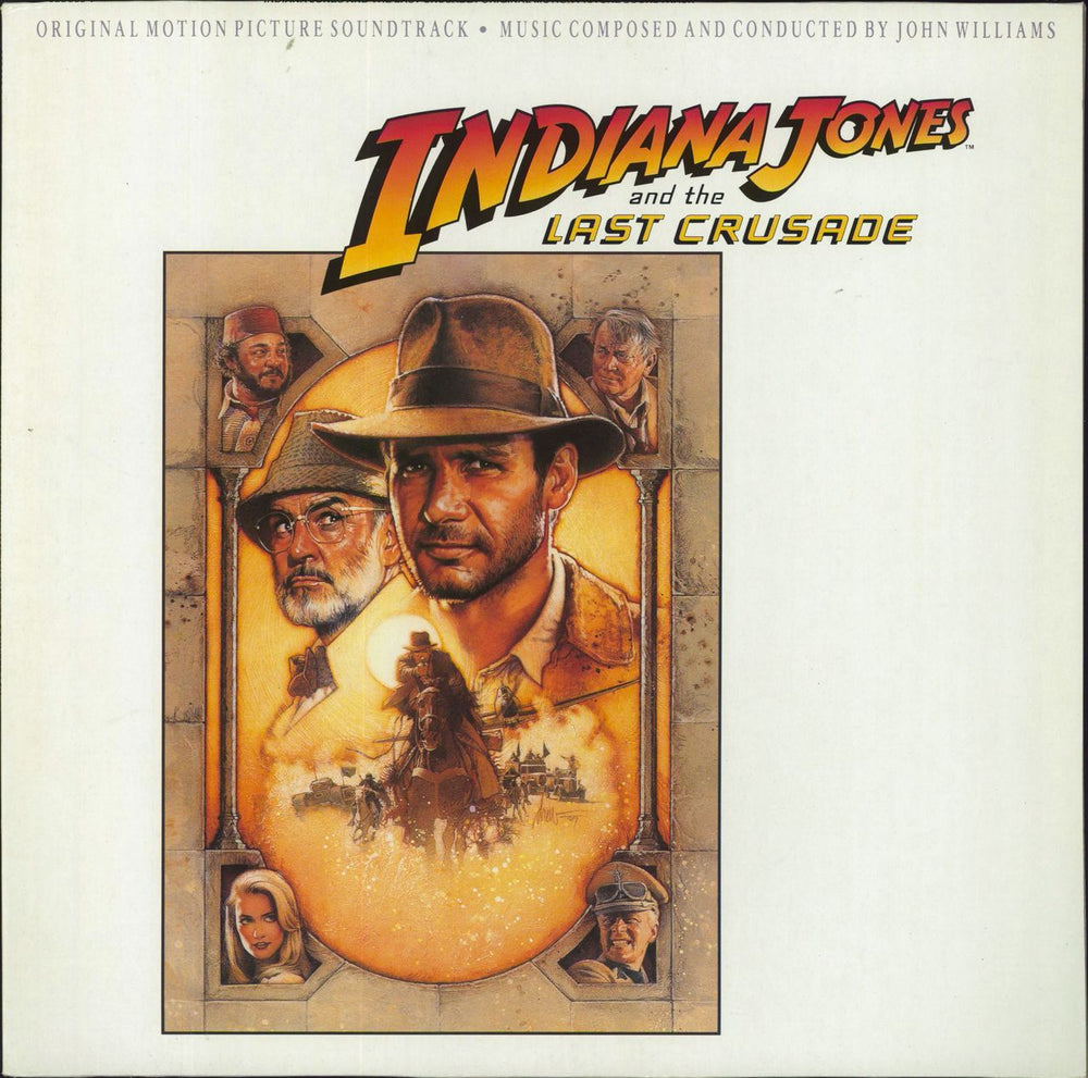 John Williams (Composer) Indiana Jones And The Last Crusade - Promo Stickered German Promo vinyl LP album (LP record) 925883-1