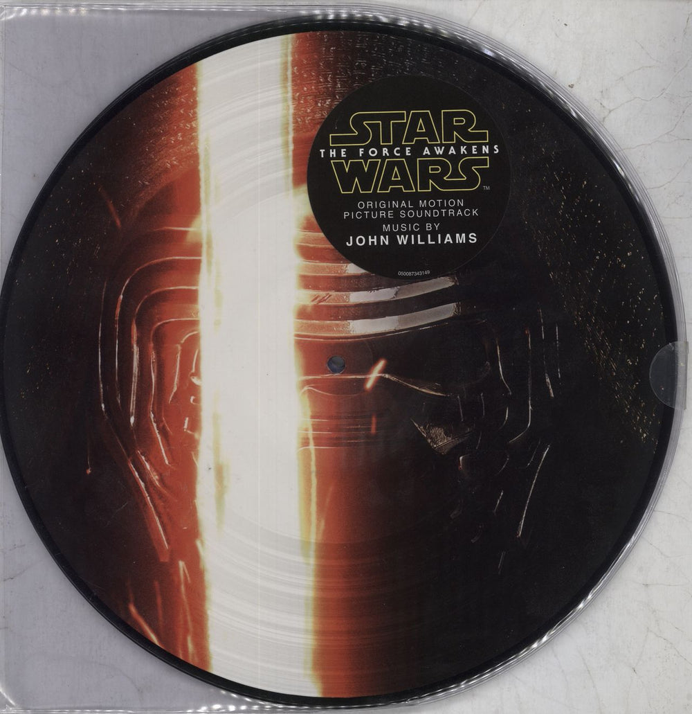 John Williams (Composer) Star Wars: The Force Awakens - Sealed UK picture disc LP (vinyl picture disc album) 050087343149