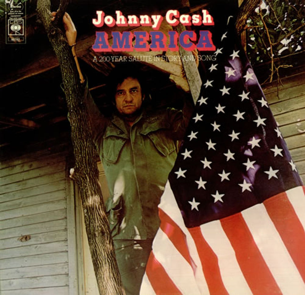 Johnny Cash America UK vinyl LP album (LP record) 65163