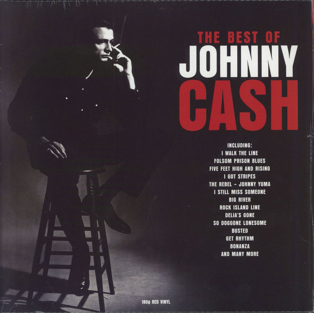 Johnny Cash The Best of Johnny Cash - 180gm Red Vinyl - Sealed UK 2-LP vinyl record set (Double LP Album) NOT2LP245