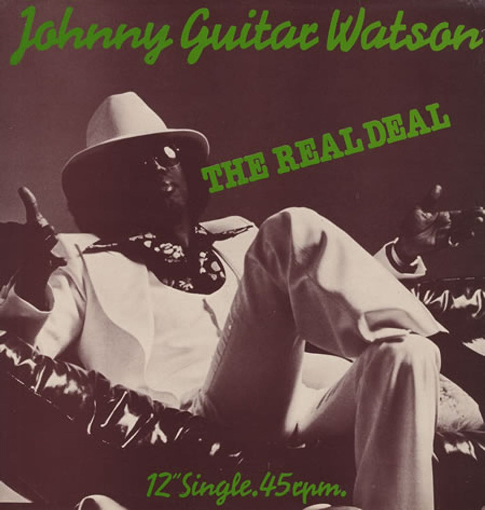 Johnny Guitar Watson The Real Deal UK 12" vinyl single (12 inch record / Maxi-single) DJT10790