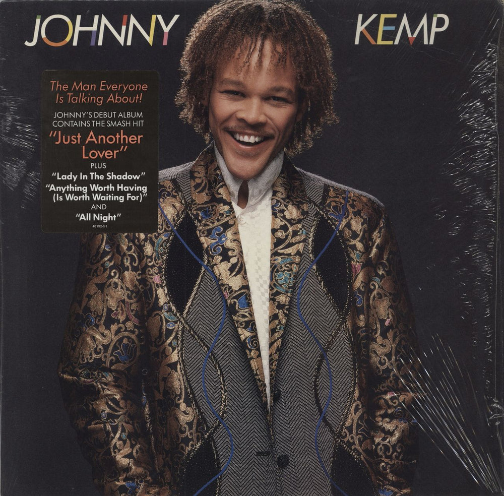 Johnny Kemp Johnny Kemp - stickered shrink US vinyl LP album (LP record) BFC40192