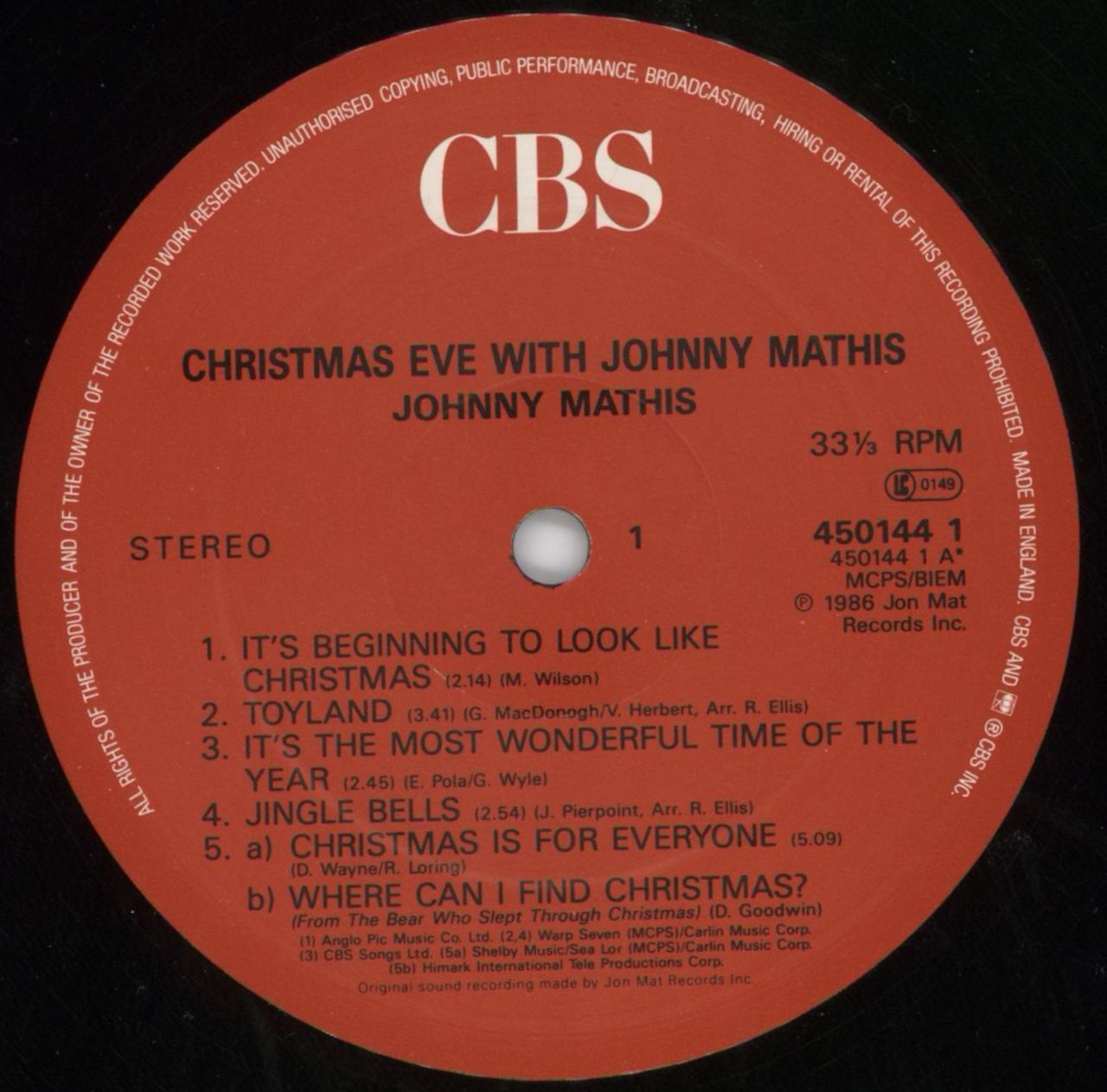 Johnny Mathis Christmas Eve With Johnny Mathis 