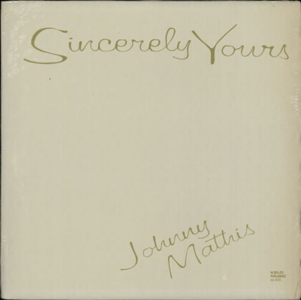 Johnny Mathis Sincerely Yours Canadian vinyl LP album (LP record) CSPS1407