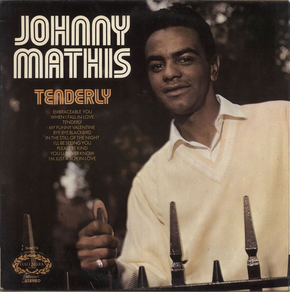 Johnny Mathis Tenderly UK vinyl LP album (LP record) SHM774