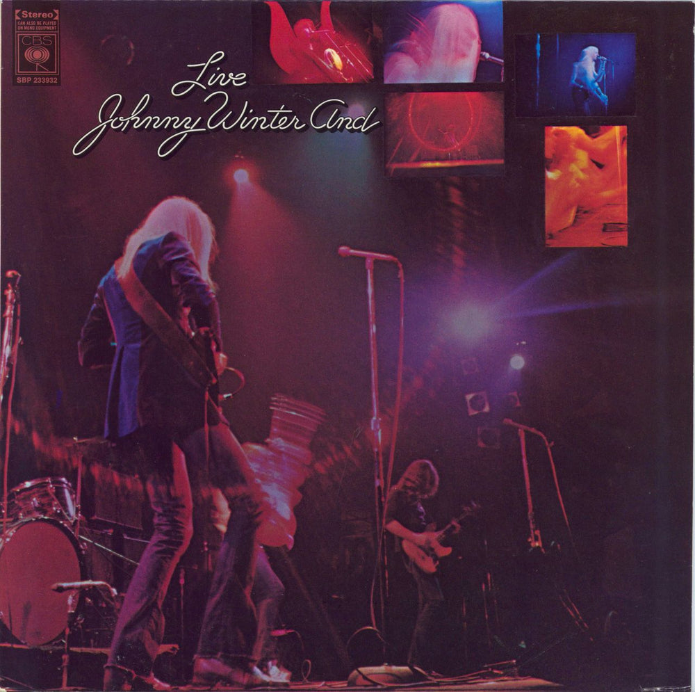 Johnny Winter Live Australian vinyl LP album (LP record) SBP233932